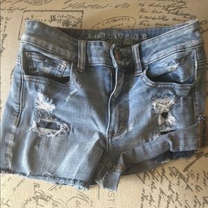 American Eagle Outfitters Women's Blue Denim Shorts